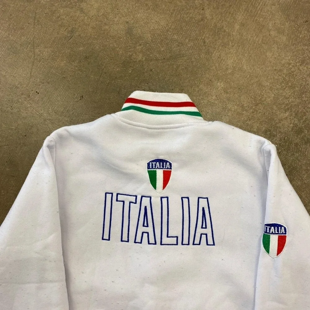 Vintage Italia Italy Soccer Full Zip 90s Jacket Size Small